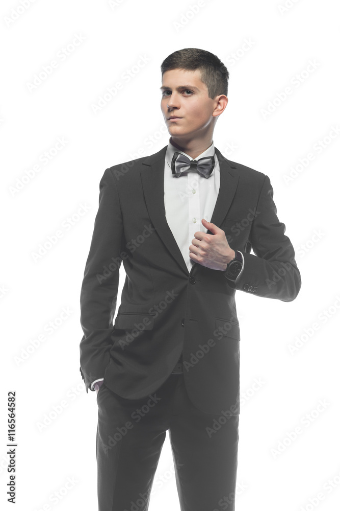 Portrait of a young businessman isolated on white background Portrait of a young businessman isolated on white background