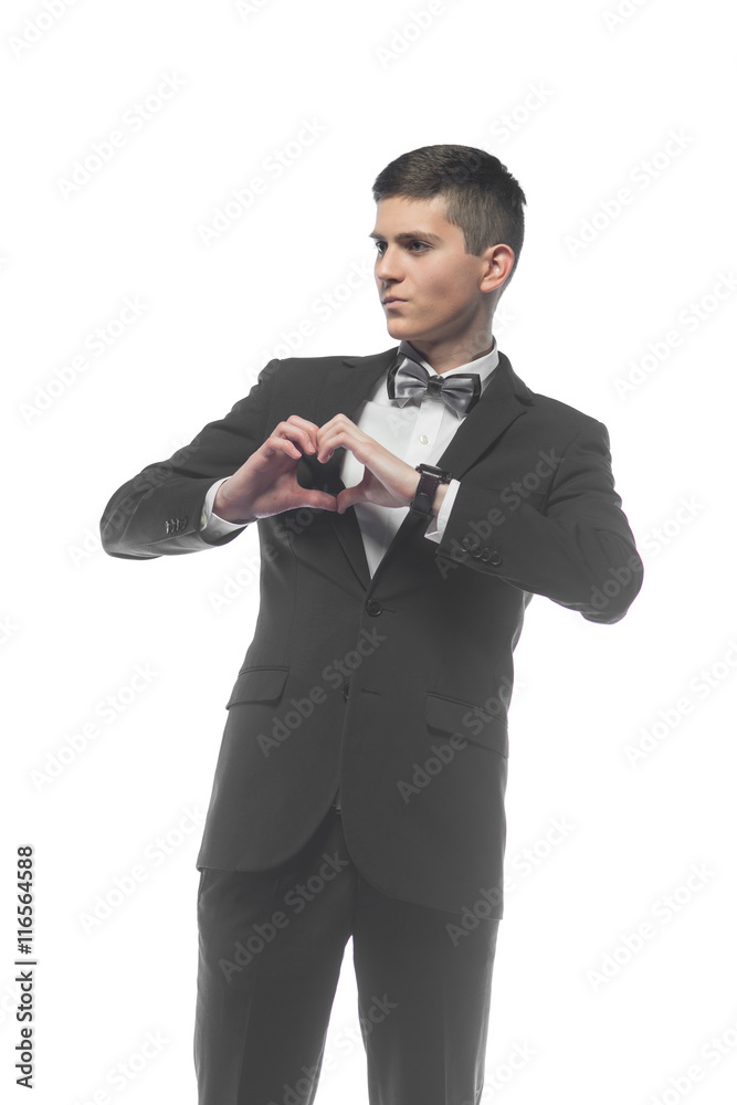 Portrait of a young businessman isolated on white background Portrait of a young businessman isolated on white background