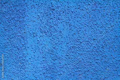 Blue painted brick wall as background, texture