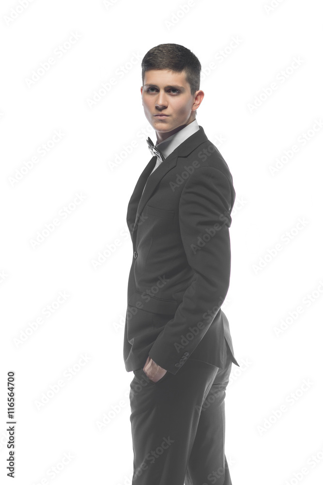 Portrait of a young businessman isolated on white background Portrait of a young businessman isolated on white background