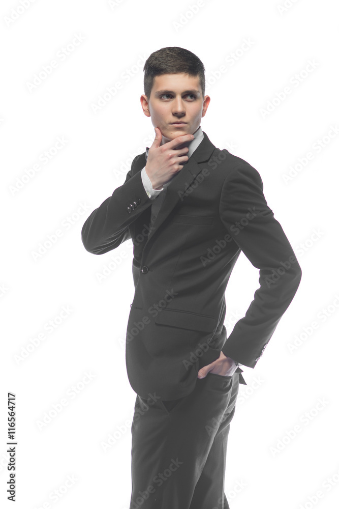 Portrait of a young businessman isolated on white background Portrait of a young businessman isolated on white background