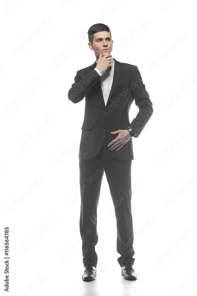 Portrait of a young businessman isolated on white background Portrait of a young businessman isolated on white background