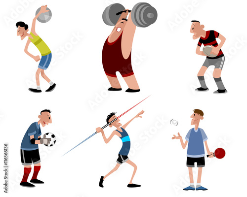 Six athletes set
