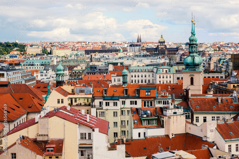 Cityscape of Prague, Czech Republic