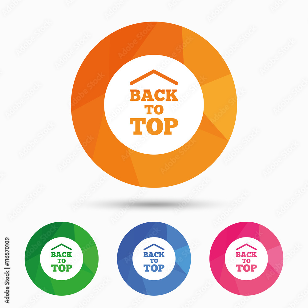 Back to top arrow sign icon. Scroll up symbol. Back to top arrow sign icon. Scroll up symbol.
