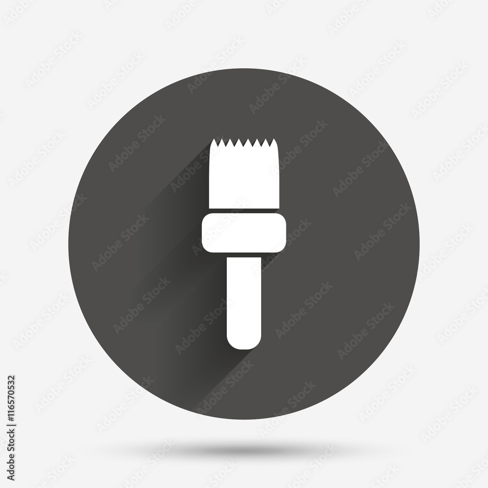 Paint brush sign icon. Artist symbol. Paint brush sign icon. Artist symbol.