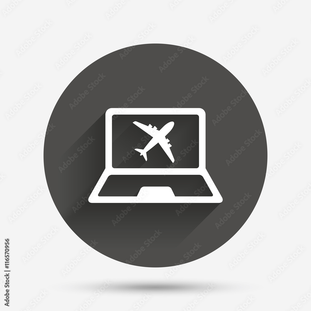 Online check-in sign. Airplane symbol. Travel. Online check-in sign. Airplane symbol. Travel.