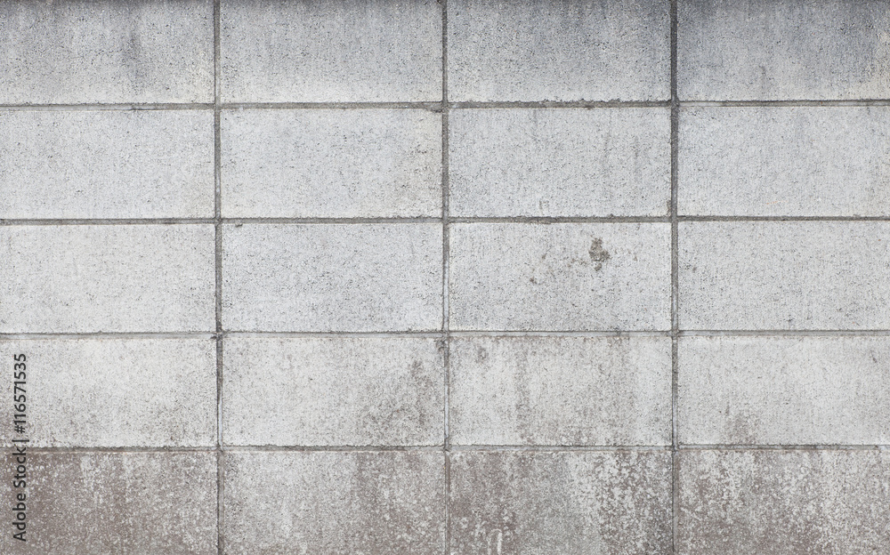 Concrete block wall seamless background and texture..