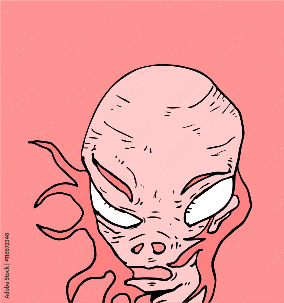 Fototapeta premium monster face