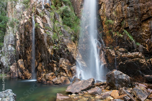 Parida waterfall  Cachoeira da Parida  in Serra da Canastra  Minas Gerais  Brazil