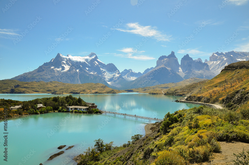Lake and Torres del Paine National Park, Chile, South America Lake and Torres del Paine National Park, Chile, South America