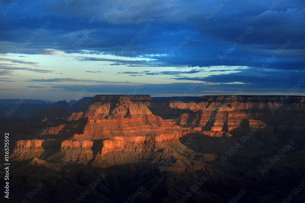 Lovely Sunrise in on the South RIm of the Grand Canyon Arizona U