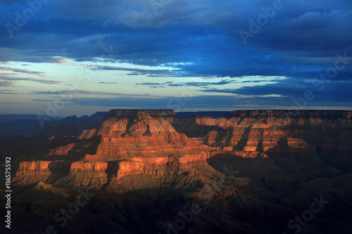 Lovely Sunrise in on the South RIm of the Grand Canyon Arizona U