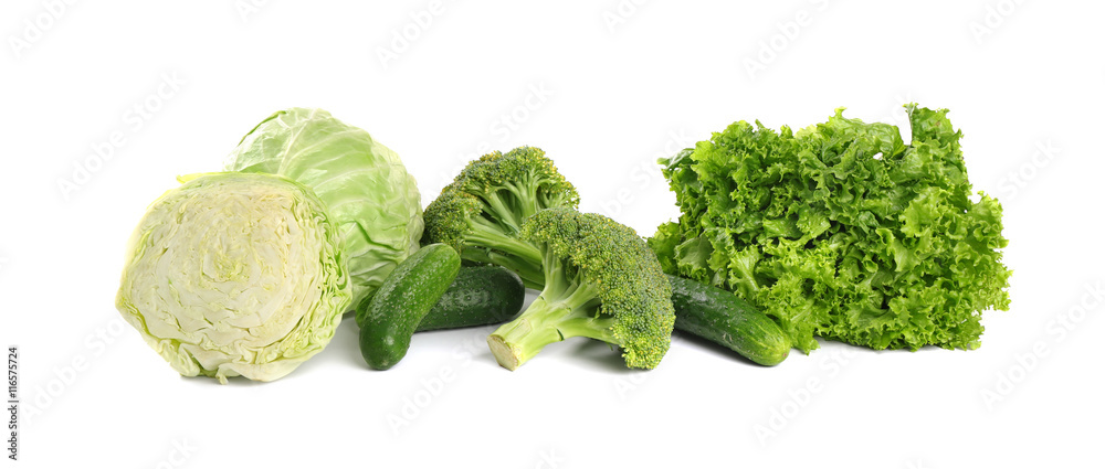 Fresh vegetables on white background Fresh vegetables on white background
