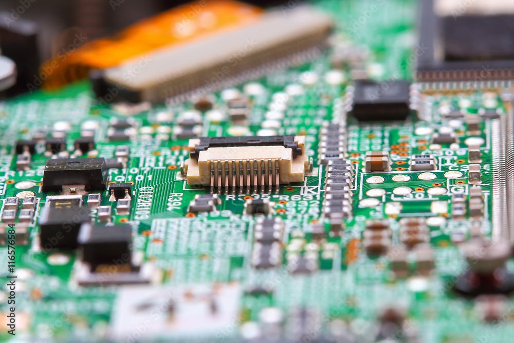 Closeup electronic circuit Closeup electronic circuit