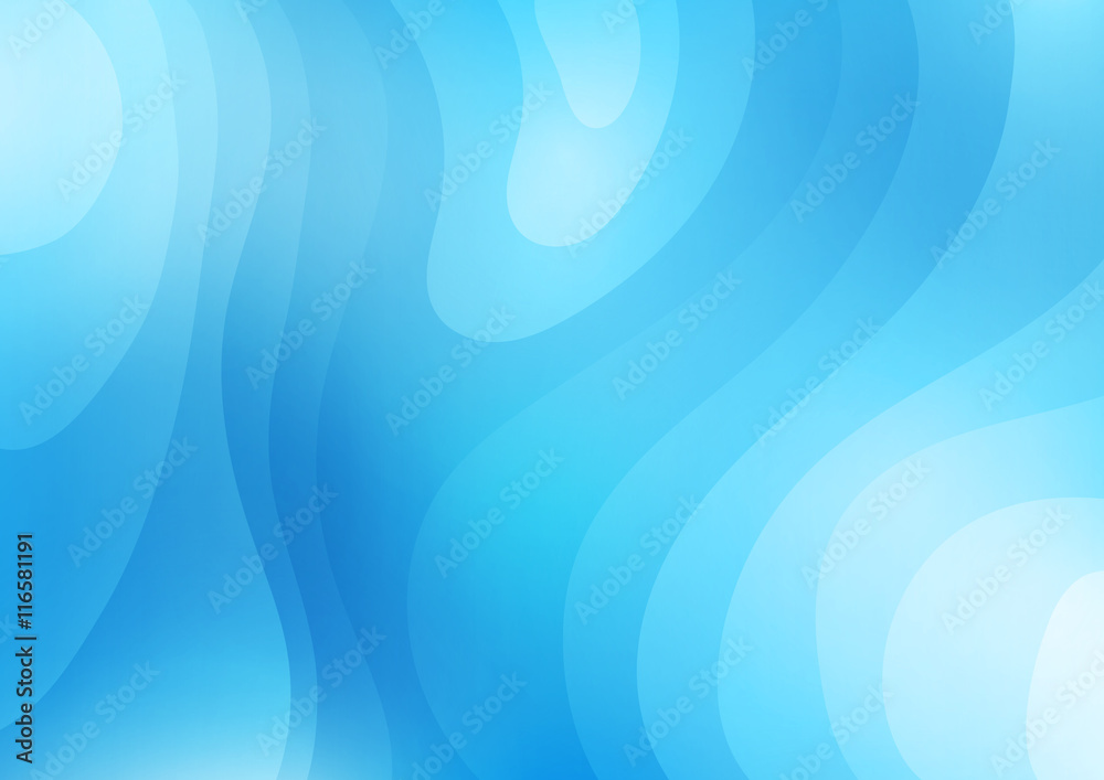 Blue abstract waves background