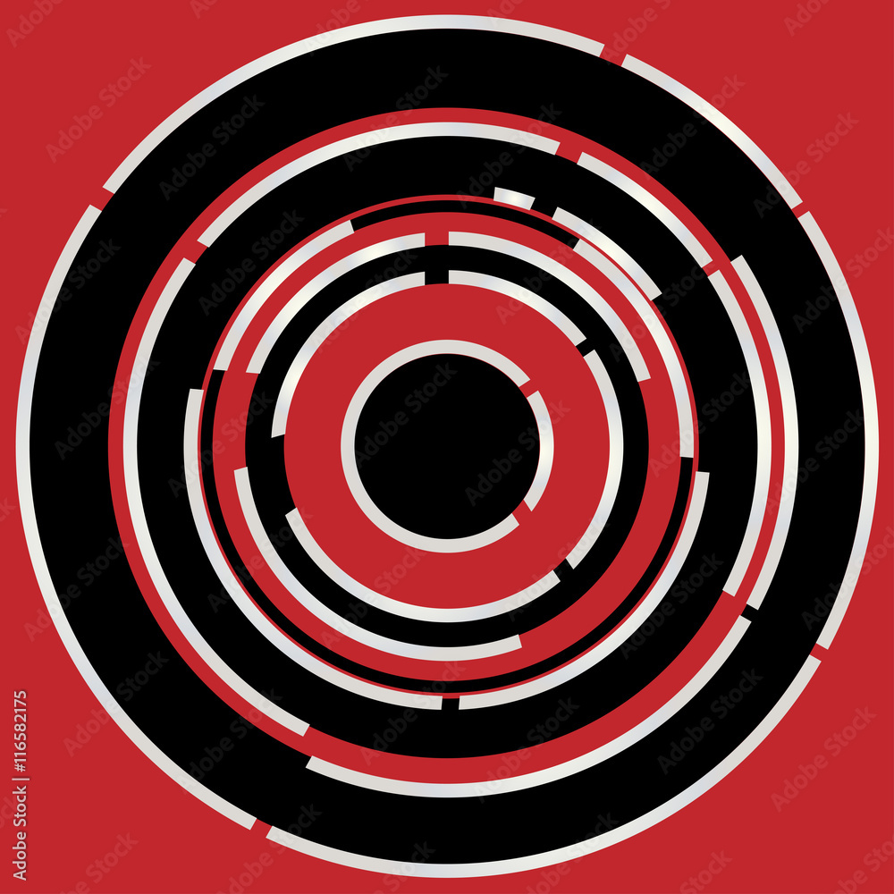 Red Black Circular Abstract Background Red Black Circular Abstract Background