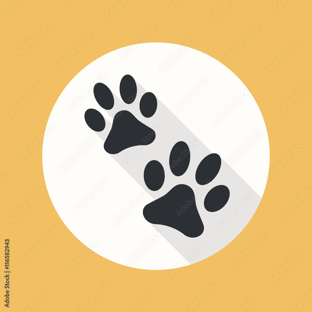 Paw flat icon