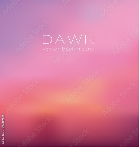 sunrise pastel pink concept background. dawn vector illustration
