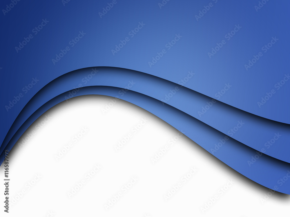 Blue background curve line on white background Stock Illustration