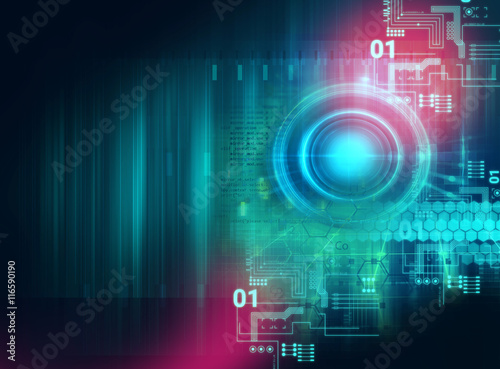 digital code number abstract technology background