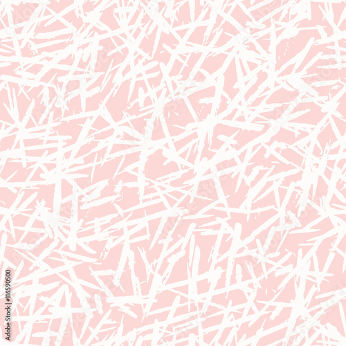 Seamless freehand drawn background uneven texture with random strokes