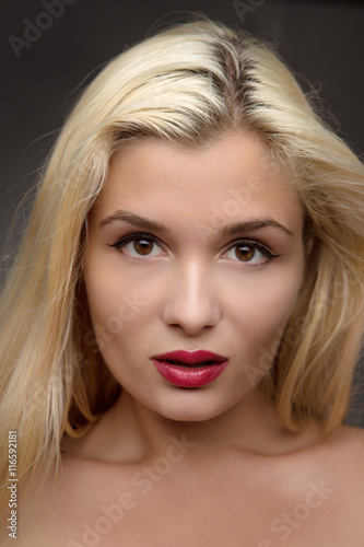 blond woman beauty portrait