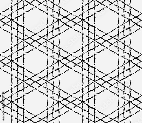 Abstract sacred geometry black and white hipster fashion pillow pattern