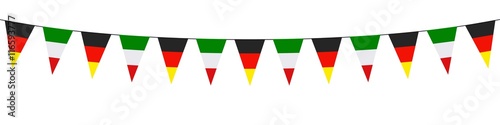 Banner. Girlanden. Wimpel. Deutschland. Italien 
