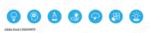 Idea icons set
