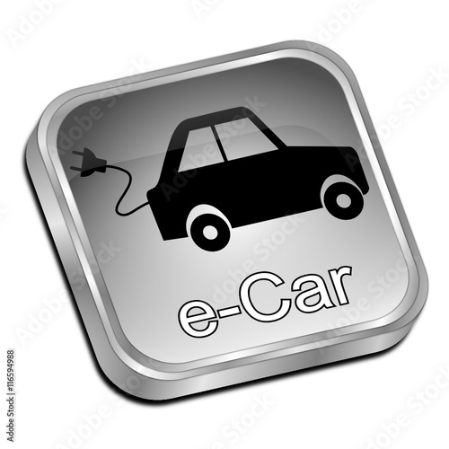 e-Car Button - 3D illustration
