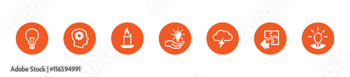 Idea icons set