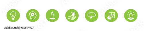 Idea icons set