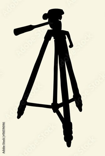 Tripod. Vector drawing