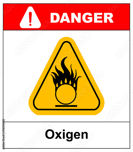 Oxidizing warning symbol