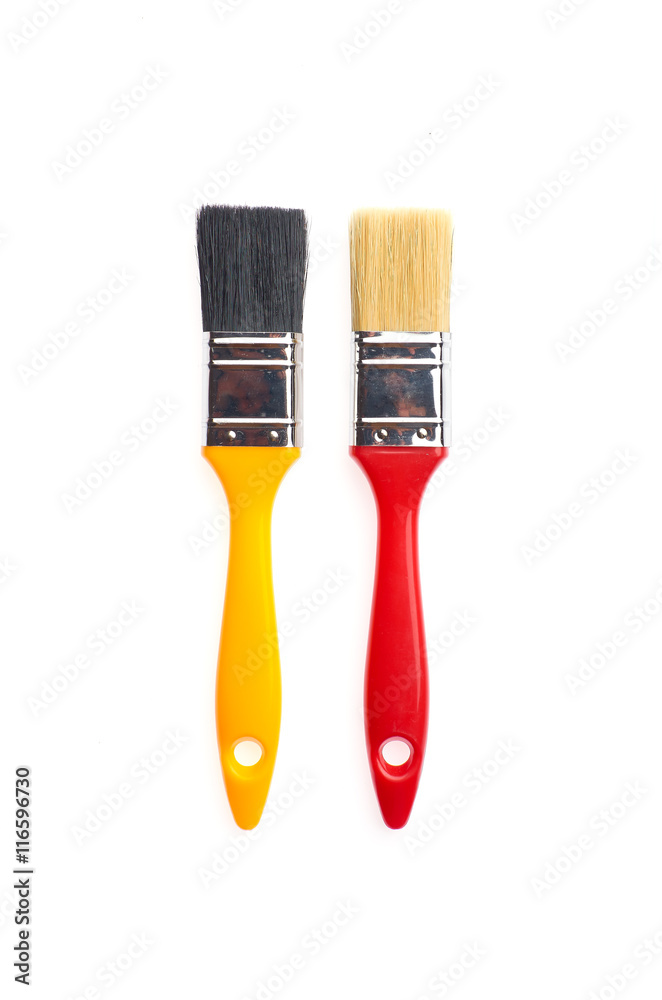 custom made wallpaper toronto digitalclean brush yellow and red paint on a white background
