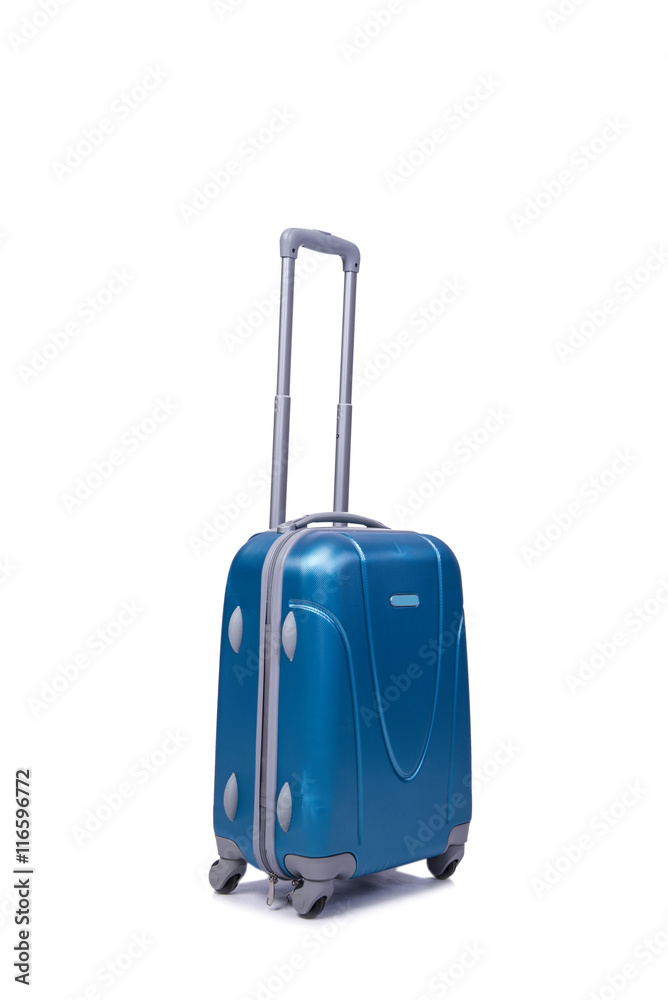 Suitcase isolated on the white background Suitcase isolated on the white background