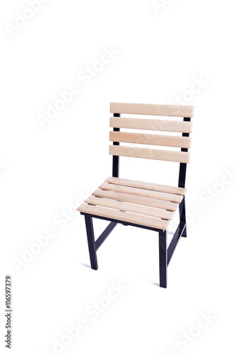Garden kitchen chair isolated on white background