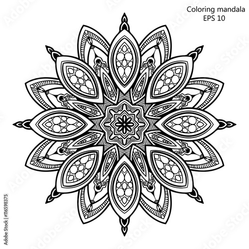 Bild auf Leinwand Coloring book for adult and older children