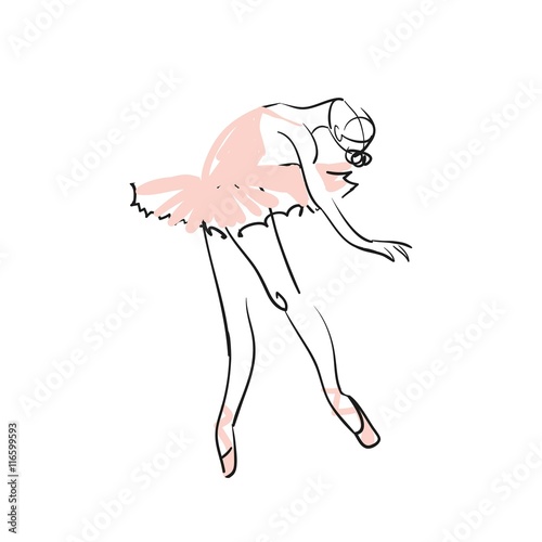 Ballet dancer illustration 