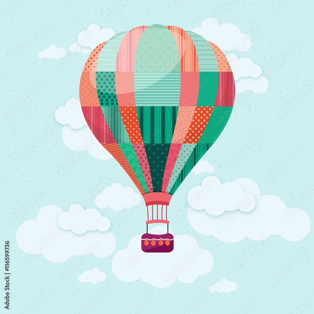 Fototapeta premium Hot air balloon in the sky