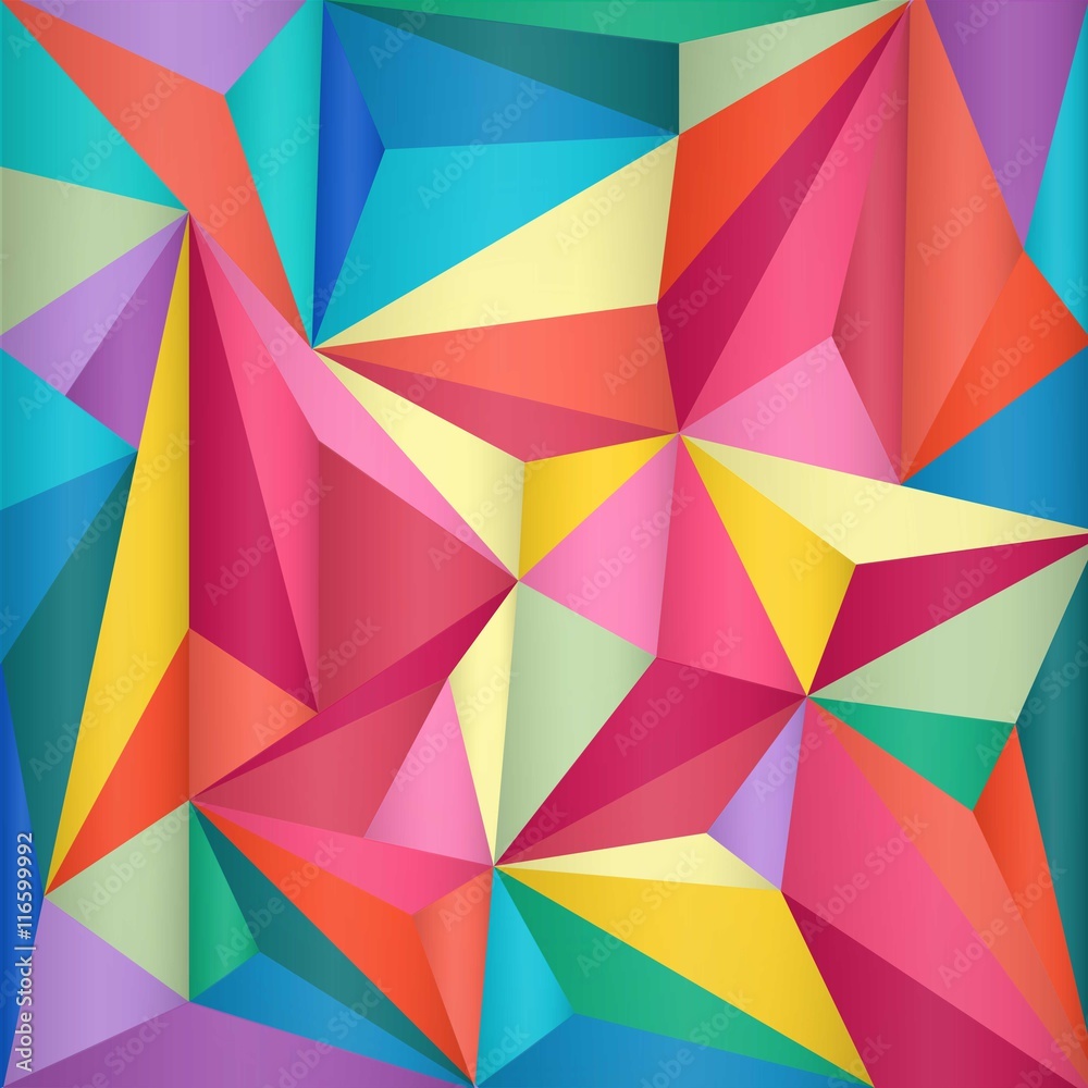 Fototapeta premium Geometric triangle background