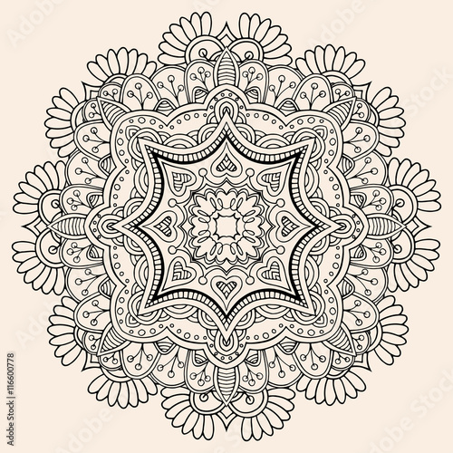 Beautiful hand drawn mandala