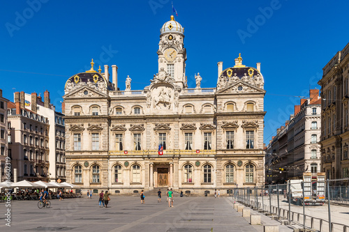 Lyon, France. City Hall on Terreaux Square, 1672 photo