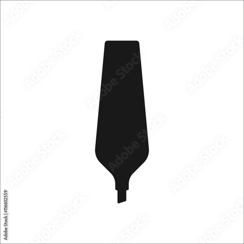 Marker symbol simple icon on background