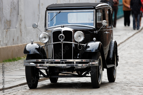 Beautiful chrome of vintage car © satori
