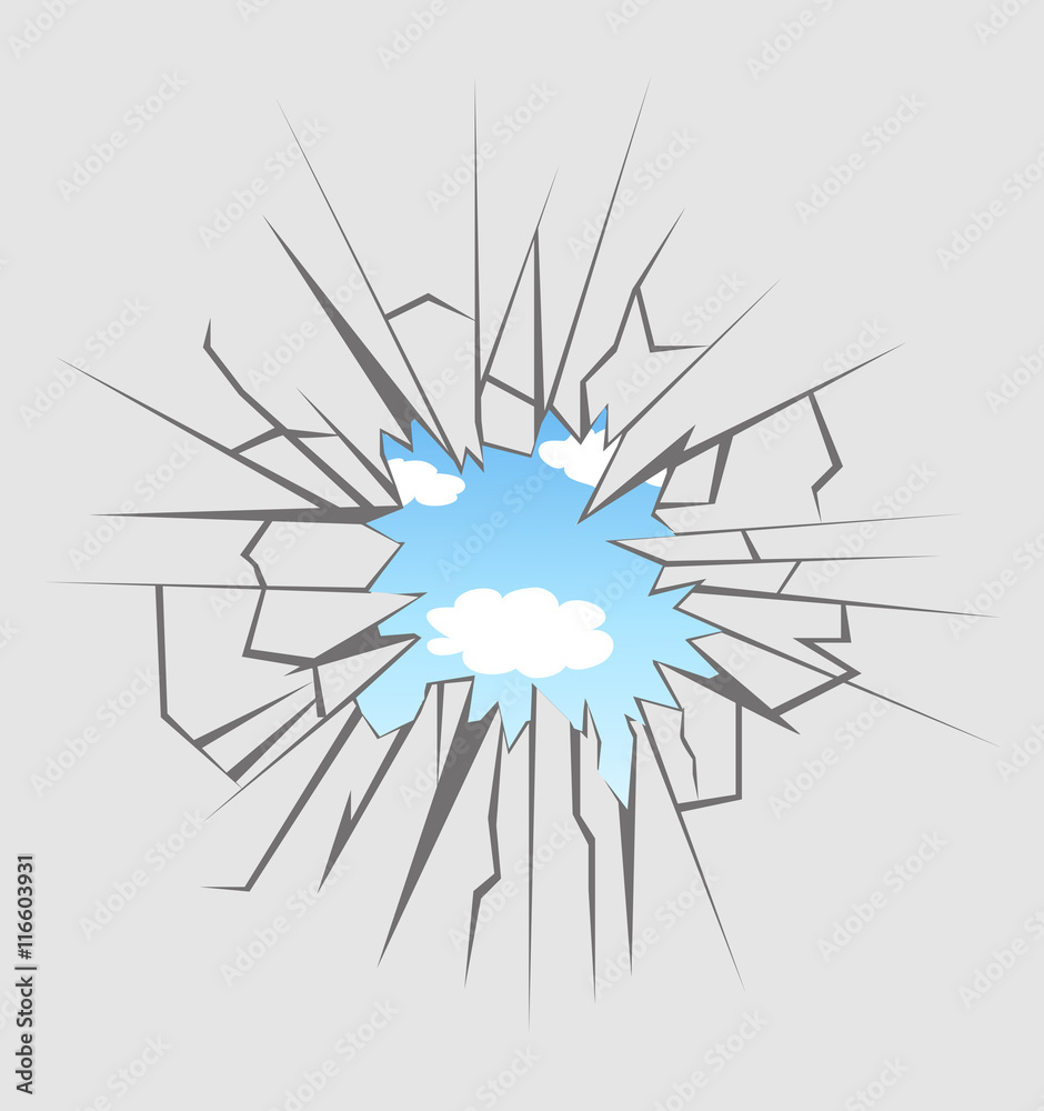 Obraz premium Crushed glass