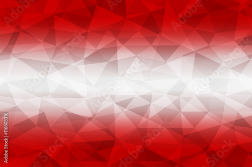 Austria flag polygonal