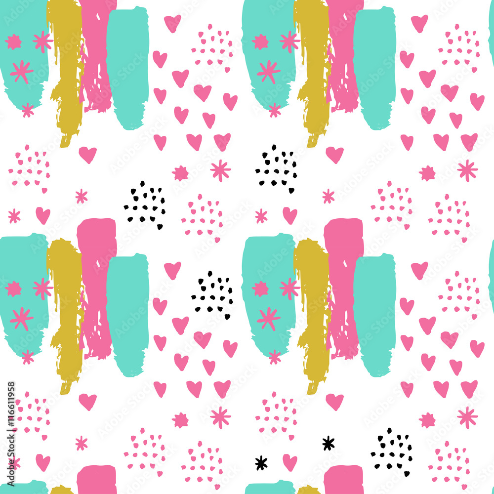 Pattern of retro memphis style Pattern of retro memphis style