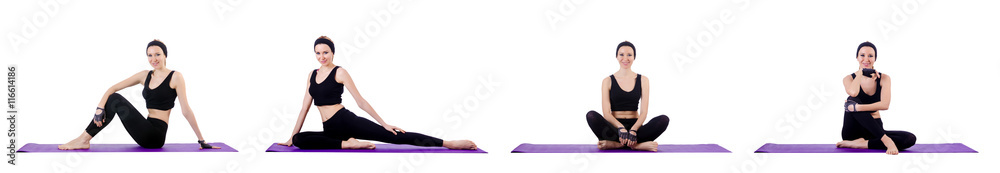 Concept of healthy lifestyle in set Concept of healthy lifestyle in set